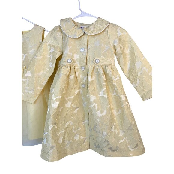 NWT Blueberi Boulevard Girls 2-Piece Yellow Dress & Coat Set Size 6 RAA10418 - Picture 11 of 13